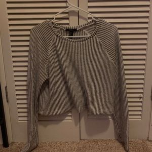 Forever 21 black and white striped sweater